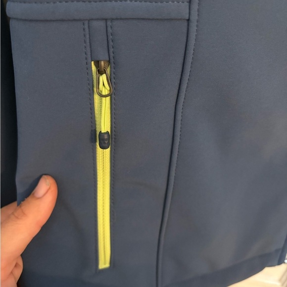 The North Face Flashdry Windwall Fleece Jacket. Blue and yellow. Women’s large. - Picture 5 of 11